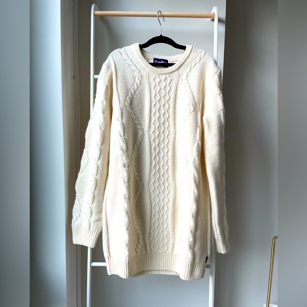 Rowing Blazers Fisherman Cable Knit Sweater Dress